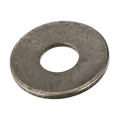 Flat washers without chamfer, series L (large) (~NFE 25-514 L), steel, plain