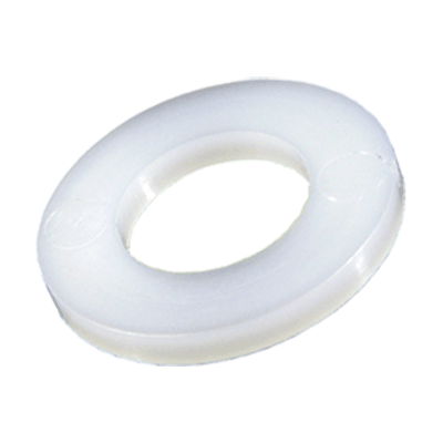 Flat washers without chamfer, series M (medium) (NFE 25-513 M), PA 6.6, natural
