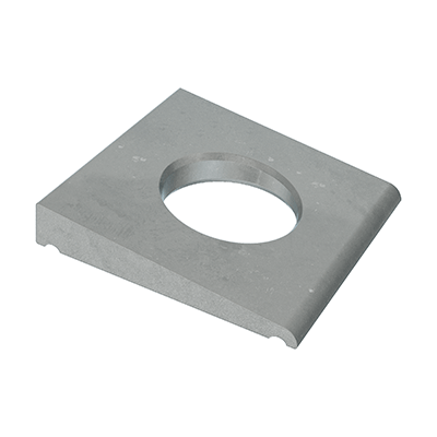 Square taper washers for I-sections