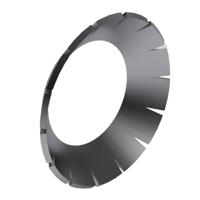 Tooth lock washers, form V