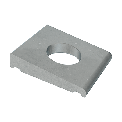 Square taper washers for I-sections for high-tensile structural bolting