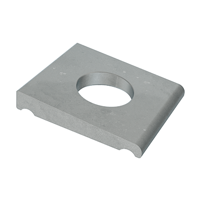 Square taper washers for U-sections for high-tensile structural bolting