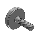 Knurled screws low head steel and stainless steel, DIN 653
