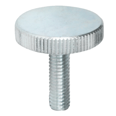 Vis moletée plate, inox - DIN 653