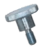 Knurled thumb screws high type (DIN 464), zinc plated blue