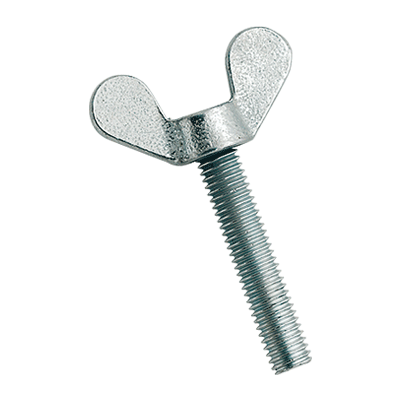 Wing screws (DIN 316), malleable cast iron / steel, zinc plated blue