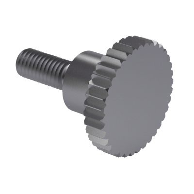 Knurled thumb screws, high type
