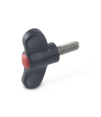 Wing screws, Threaded stud steel, zinc plated