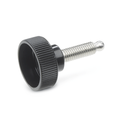 Hollow knurled knobs, with ball end