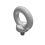 Lifting Eye Bolts DIN 580 (Ring Bolts), Steel C15E, forged version