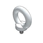 Lifting Eye Bolts DIN 580 (Ring Bolts), Steel C15E zinc-plated, forged version