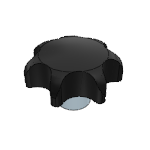 Star Knobs TE Similar to DIN 6336, Thermoplast