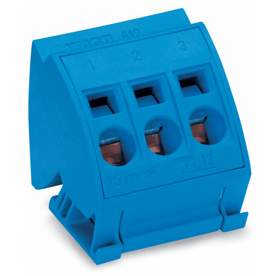 BUSBAR TERMINAL BLOCKS 16 MM²/AWG 6 FRONT-ENTRY CAGE CLAMP®CONNECTION