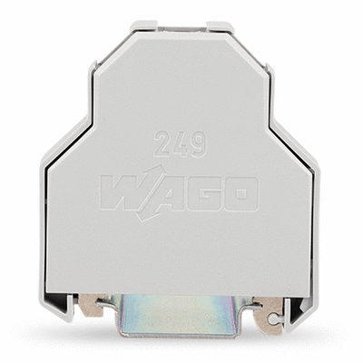 Screwless end stop, 14 mm wide, for DIN-rail 35 x 15 and 35 x 7.5