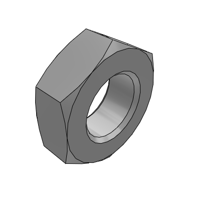 Rod End Nut : Stainless Steel