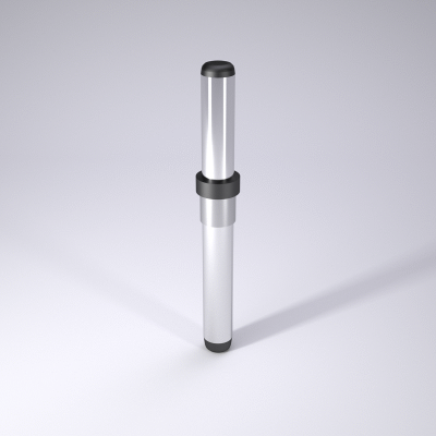 带中肩固定的可换导向柱