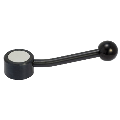 Manette indexable acier, taraudée, basse - Droite