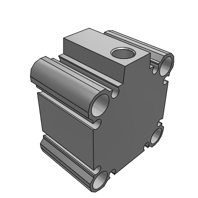 Compact Cylinder/Standard: Single Acting, Spring Return/Extend