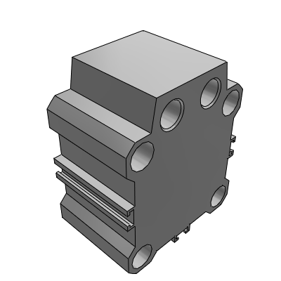 Axial Piping/Double Acting, Single Rod