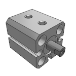 Compact Cylinder: Standard Type Double Acting, Double Rod