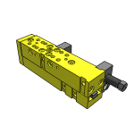 Linear modules pneumatic with rail guide