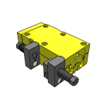Linear modules pneumatic with rail guide