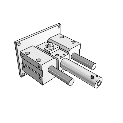 Guide Cylinder: Built-in Fine Lock Cylinder Compact Type