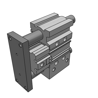 Compact Guide Cylinder with Lock