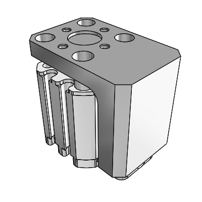 Compact Cylinder with Linear Guide