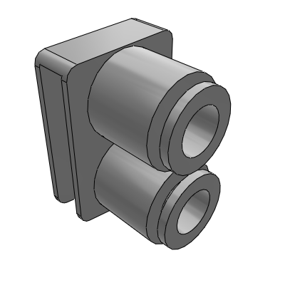 Dual Flow Fitting Assembly