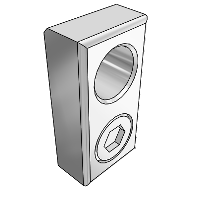 1/4, 3/8 thread type port block assembly For P, E port