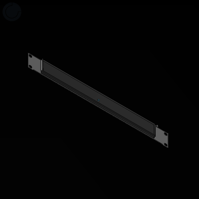 IT Cable entry panel, 19", 1 U