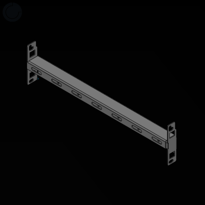 Cable clamp rail, flexible (Hammerhead)