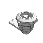 Quarter-turn lock, stainless steel