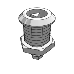 Quarter-turn lock long design stainless steel