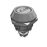 Quarter-turn lock lockable stainless steel