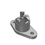 Lock bottom parts for quarter turn latches