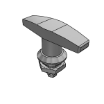 Quarter-turn locks stainless steel with T-grip