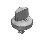 Quarter-turn clamp locks stainless steel Knob plastic or stainless steel