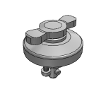 Quarter-turn clamp locks flat