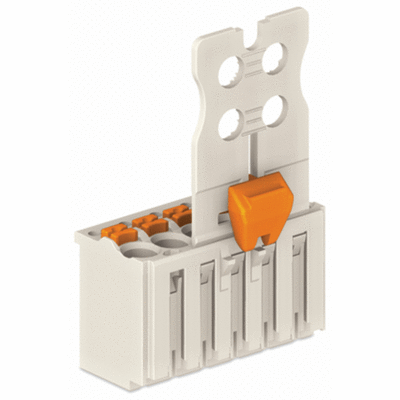Female connector with gripping plate and sliding Pin spacing 3.5 mm / 0.138 in