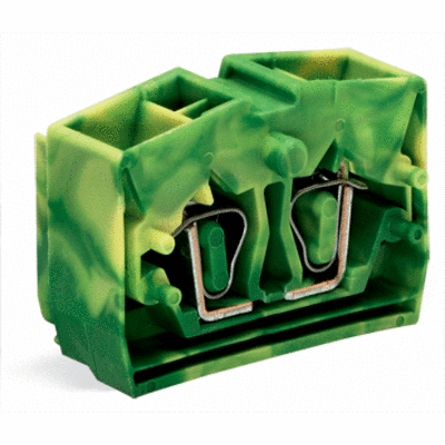 4-conductor center terminal block, without push-buttons, 1-pole, 2.5 mm², CAGE CLAMP®