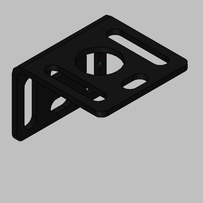 Angle bracket for reflector