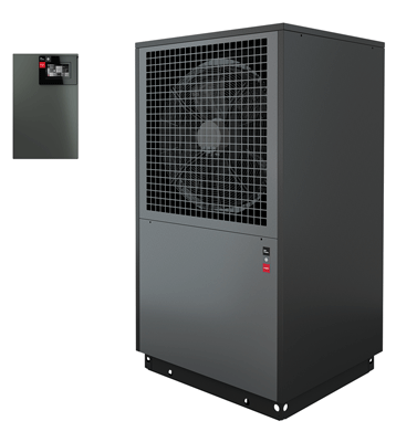 Reversible air-to-water heat pump with 9 kW heat output