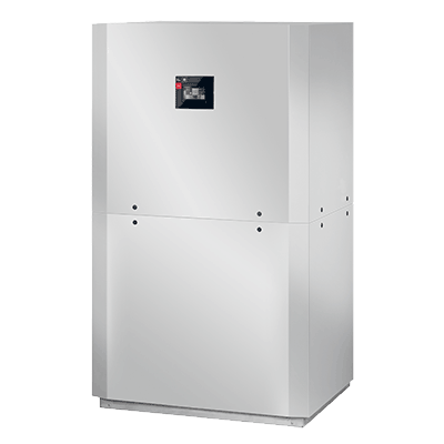 High-temperature brine-to-water heat pump for indoor installation. 20 kW heat output