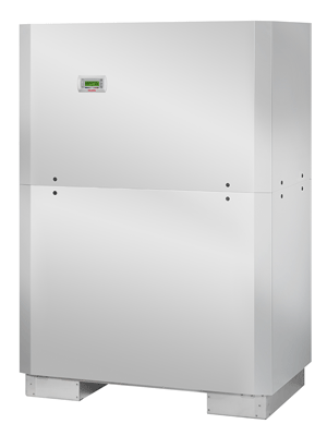 High-temperature brine-to-water heat pump for indoor installation. 90 kW heat output