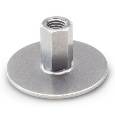 Pied inox, taraudé