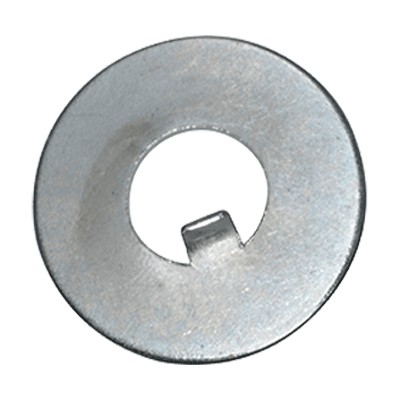 Tab washers for slotted round nuts DIN 1804 (DIN 462), steel, zinc plated blue
