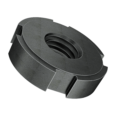 Slotted round nuts for hook spanner