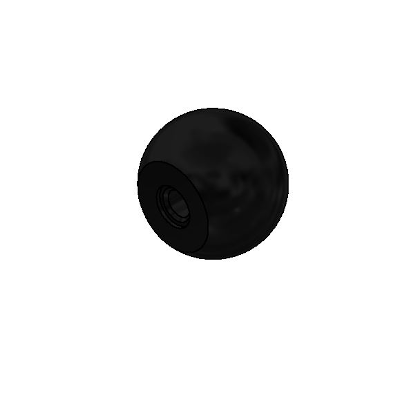 Duroplastic ball knob with blind hole thread similar to DIN 319/Form C
